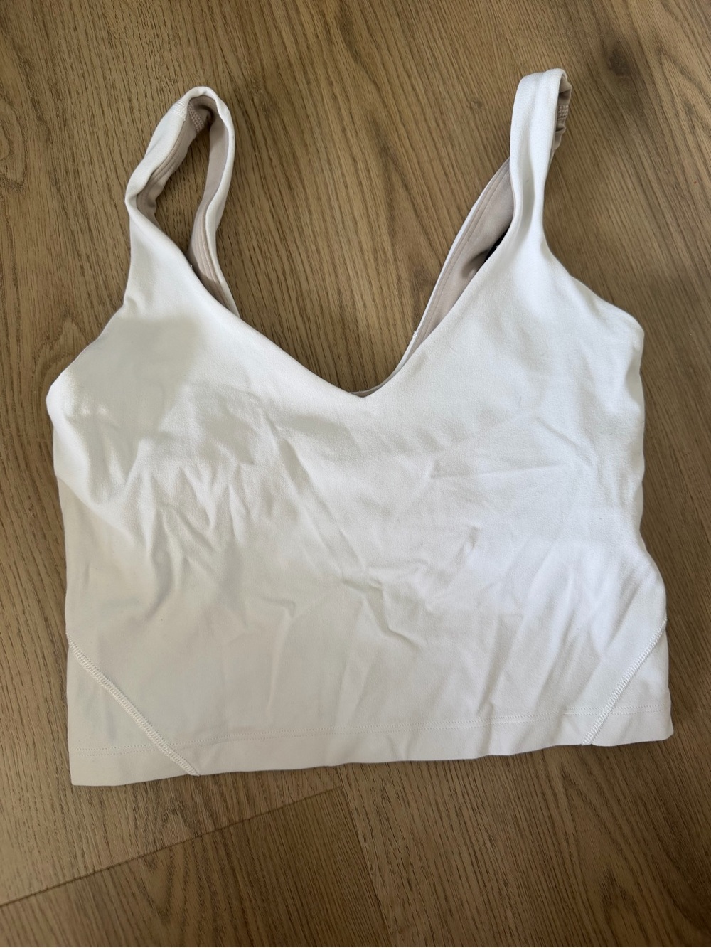 Lululemon White align top, Size 0